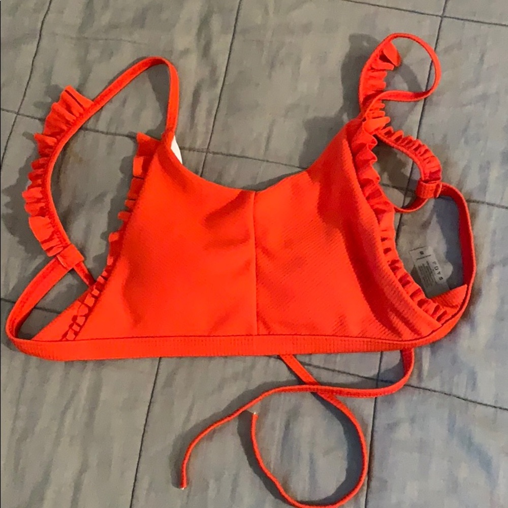 Swimsuit top tie back